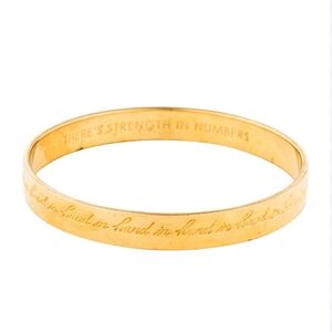 kate spade Gold Engraved Bracelet